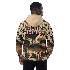 Sweat-shirt à capuche personnalisé pour homme, motif camouflage chasse au cerf, imprimé intégral, OEM/ODM, vente en gros - Product Image 4