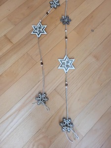 Guirnalda Decorativa de Estrellas de Madera con Cuerda para Árbol de Navidad, Repisa, Ventana y Decoración de Pared, de Exportación India, en Venta - Product Image 4