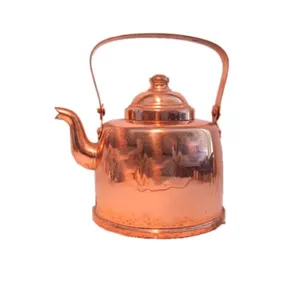 普通铜金属茶和咖啡壶多种储存用途印度优质水壶制造和供应商