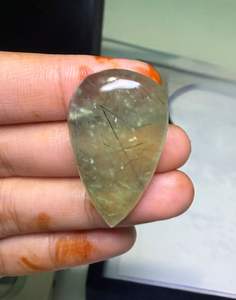 Lote al por mayor de cabujones de prehnita natural verde, precios y joyería - Product Image 2