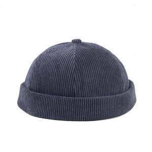 Gorro Docker de Pana Personalizable, Gorra de Algodón Suave con 6 Paneles Acanalados, Sin Visera, con Borde Enrollado, Gorro Tipo Skull Cap con Logotipo Personalizado - Product Image 5