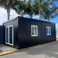 Casa Prefabricada de Acero y Vidrio, Tipo Bungalow, Móvil, Resistente al Viento, para Oficina o Tienda