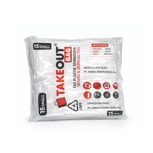 Bolsas de Plástico LDPE para Llevar Comida, Grado Alimenticio, Transparentes, Reutilizables, Tamaño Pequeño 15x33cm, Hechas en Indonesia - Product Image 5