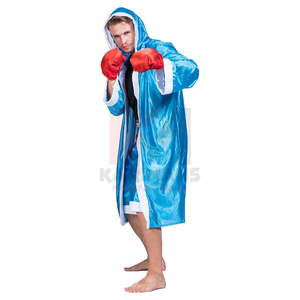 Robe de boxe de qualité supérieure en polyester respirant, vêtements de boxe, fabricant OEM pour les commandes d'exportation en gros dans le monde entier - Product Image 1