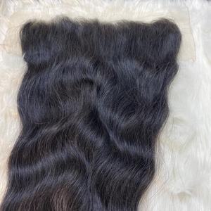 Funmi Super doble dibujado Virgen onda Natural encaje Frontal pelo tejido 100g fábrica al por mayor cabello humano sin procesar - Product Image 1