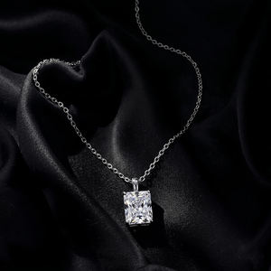Joyería MAISHA DIAM J-063, Diamante Cultivado en Laboratorio con Corte Radiante, Chapado en Oro de 18K, Joyería de Lujo para Mujer para Fiestas, Compromisos y Bodas - Product Image 5
