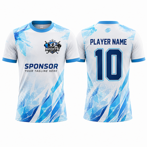 Nuevo Conjunto de Fútbol con Tejido de Punto Premium, Acabado Antiolor, Tela Transpirable de Alto Rendimiento, Manga Corta, Personalización con Estampado del Club - Product Image 1