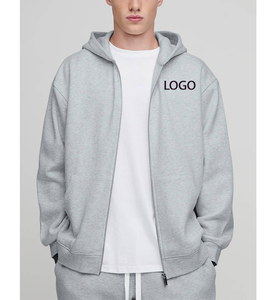 2026 Cotton Fleece Graphic 3D Printed <b>Men</b> Hooded Jacket Casual High Street Double <b>Zip</b> <b>Up</b> Boxy Loose Fit Heavyweight Hoodie - Product Image 1