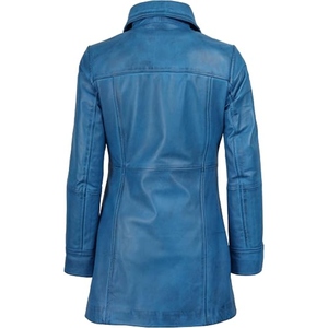 Abrigo Largo de Cuero Premium para Mujer, Gabardina Elegante, Fabricante de Ropa Personalizada al por Mayor - Product Image 5
