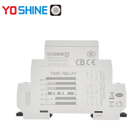 Relais temporisé miniature scellé 12-240V AC/DC DPDT 10A, relais électronique à temporisation simple