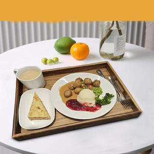 Exquisita Bandeja de Servir de Madera con Acabado Natural Fino para Decoración del Hogar - Product Image 5