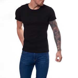 Camiseta de Algodón para Hombre, Suave y Transpirable, con Logotipo Personalizado, Camiseta de Algodón Lisa para Hombre, Camisetas de Algodón Transpirables para Hombre, Venta al Por Mayor OEM - Product Image 1