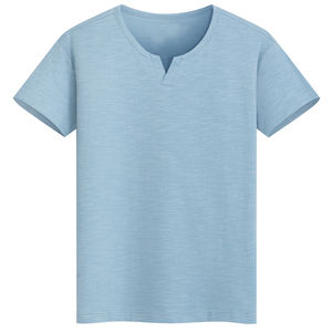 Camiseta de Jersey Personalizada, Casual, Lisa, Corte Regular, 100% Poliéster, Cuello en V, Impresión por Sublimación, Primavera/Verano - Product Image 1