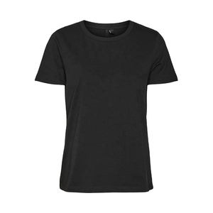 เสื้อยืดคอกลมแขนสั้นผู้หญิงแบบขายส่ง ผลิตตามสั่ง (OEM) ผ้าฝ้าย 100% ทรงปกติ สวมใส่สบาย ระบายอากาศได้ดี เหมาะกับทุกฤดูกาล - Product Image 4