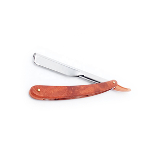 Navajas de afeitar rectas de barbero con mango de plástico, plegables, de una sola hoja, nuevo estilo, proveedor de navajas de acero inoxidable - Product Image 5