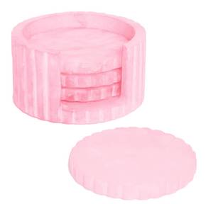 Posavasos Redondos de Resina Azules, Juego Duradero para Decoración del Hogar - Product Image 2