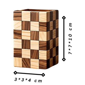 Wooden <b>Desk</b> Organizer Pen Holder <b>for</b> Home Office, Classroom, and Workspace <b>Accessories</b> - Product Image 2