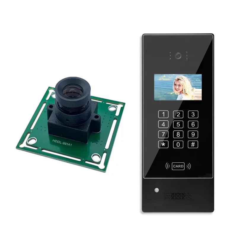 Módulo de cámara panorámica IP rgb de seguridad, sistema de reconocimiento de control de acceso de identificación facial