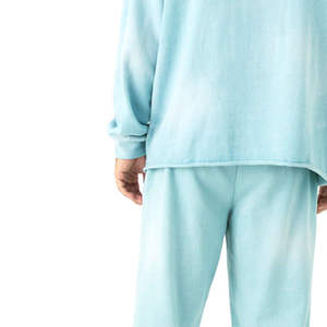 Conjunto Deportivo Informal para Hombre, Sudadera con Capucha de Forro Polar de Algodón Verde Menta para Invierno, Pantalones Jogger de Corte Regular - Product Image 6