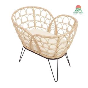 Cuna de Ratán Nhat Minh, Diseño Moderno de Mediados de Siglo, Color Natural, Cuna para Bebé, Muebles Infantiles - Product Image 1