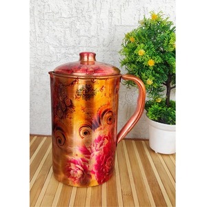 Jarra de Agua de Cobre de Doble Pared con Diseño Antiguo, Acabado Premium, Construcción Duradera, Compre Directamente del Proveedor a Precio de Fábrica - Product Image 1