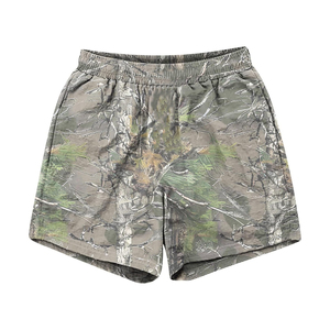 Men's High Street Style Elastic Waist Quick Dry Spandex/Polyester Breathable Camouflage Printed Shorts Wholesale - Product Image 6