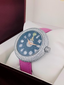 นาฬิกาเพชรเลี้ยงในห้องปฏิบัติการสำหรับผู้หญิง, นาฬิกาควอตซ์สวิสกระจกแซฟไฟร์สุดหรู, นาฬิกาดีไซน์เนอร์สแตนเลสสตีลสำหรับเป็นของขวัญ - Product Image 4