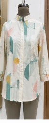 Camisa Elegante de Manga Larga con Estampado Floral y de Leopardo para Mujer, Blusa Formal de Trabajo para Invierno - Product Image 5