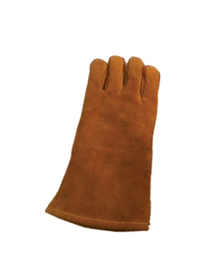 High Quality High Heat Resistance Anti-Cut Breathable Fleece Lined Golden Cowhide Leather PPE Welder <b>Gloves</b> TIG/MIG/Stick - Product Image 2