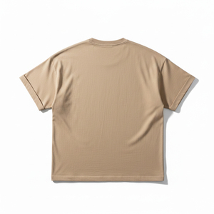 Camiseta Oversize Premium Lisa al por Mayor, Transpirable, de Algodón Suave, Estilo Hip Hop con Hombros Caídos, Etiqueta Personalizada, Camiseta Lisa para Hombre - Product Image 2