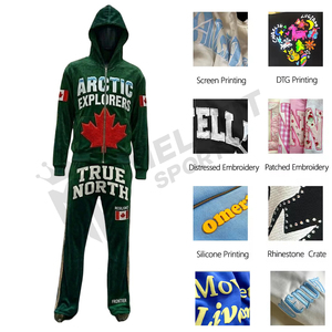 Men Custom Zipper Fashion Tracksuit Modern Style Gym Wear <b>Set</b> Breathable Training Running Fitness Outfit - Product Image 5