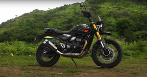 Motocyclette TRIUMPH "SCRAMBLER 400 XC" avec finition jaune et noire, moto sportive Scrambler 400 XC, Triumph Scrambler 400 XC double échappement - Product Image 3