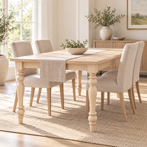 Pata de Mesa de Madera Maciza, Pata de Mueble de Madera Maciza, Estilo Tradicional, Base de Mesa Redonda, Fácil Instalación, Uso en Sala de Estar - Product Image 3