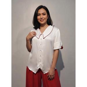 Camisa de Color Sólido para Mujer con Estilo Casual Elegante para el Día a Día, Compre Directamente del Proveedor - Product Image 1