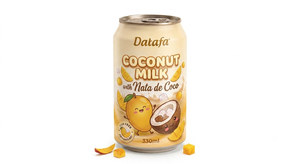 Leche de Coco de 330 ml con Nata de Coco, Bebida con Sabor a Frutas, Esterilizada, 100% Pura, en Lata - Product Image 6