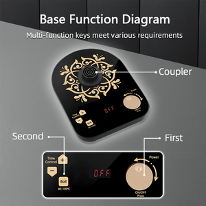 Théière en verre multifonctionnelle professionnelle de 800 ml, chauffe rapidement, cuisson et infusion intégrées, bouilloire électrique en acier inoxydable noir - Product Image 6