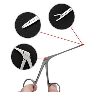 Pinces auriculaires professionnelles, instrument ORL de précision pour l'examen du conduit auditif et l'élimination des corps étrangers - Product Image 2