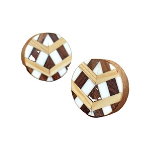 Bouton en résine et poignée de traction Cloche en verre Boutons en bois et pierre pour application en cuisine - Product Image 1