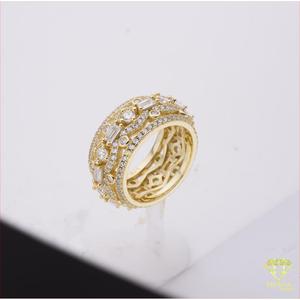 Anillo de Lujo de Plata 925 con Diamantes Cultivados en Laboratorio, Estilo Vintage con Múltiples Piedras, Diseño de Cóctel, para Compradores de Joyería al por Mayor - Product Image 2