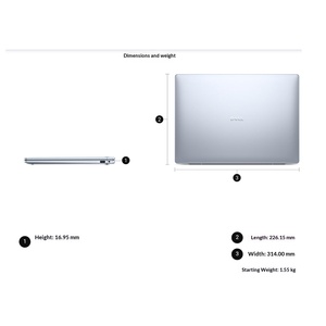 DELLs 14 Plus DB14250 2.5K 14-inch High-performance Lightweight Notebook <b>Computer</b> Ultra 7 258V for Office Entertainment Design - Product Image 6