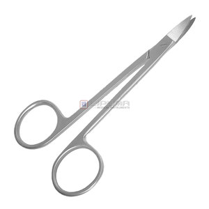 QUINBY 12.0cm Professional Stainless Steel Dental Scissors Optimal <b>Gum</b> Tissue Cutting Manual Surgical Instruments Basis - Product Image 1
