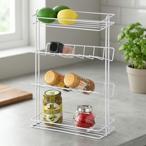 Estante de Alambre Metálico Moderno para Cocina, Tipo Vertical, para Almacenamiento de Especias, Fácil Instalación, de Fabricante de Muebles para el Hogar de Taiwán - Product Image 1