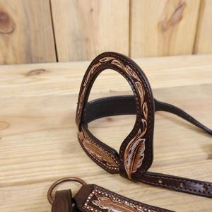 High Quality DD Leather Equestrian Breast Collar Set Black Brown Tan Colors Assorted Sizes Horse <b>Boots</b> Head Stall Variety Hairon - Product Image 4