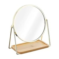 Miroir de Maquillage Moderne sur Pied en Métal pour Coiffeuse, Salle de Bain, Décoration, Anniversaire, Mariage – Durable