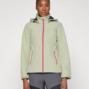 Chaqueta Softshell de Invierno para Mujer, Diseño Personalizado, Transpirable, Resistente al Viento, Forro Polar, Cierre de Cremallera, Estampado de Año Nuevo - Product Image 1