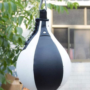 Ballon de boxe en cuir de vachette double extrémité personnalisé, toutes couleurs, à suspendre, pour entraînement, haute qualité, 180x40x20cm - Product Image 3