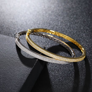 Tennis <b>Bracelets</b> 925 Silver 18K Gold Plated Round Diamond Channel Setting Unisex Luxury Everyday Wear - Product Image 2