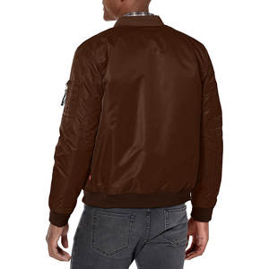 Blouson bomber homme de haute qualité, design personnalisé, couleur unie, col à capuche, chaud et confortable. - Product Image 5