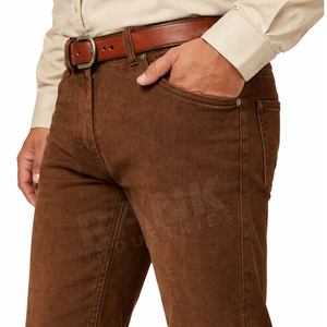 Pantalon homme style nouveau pour usage extérieur, jeans de qualité supérieure, couleur unie, prix avantageux. - Product Image 5