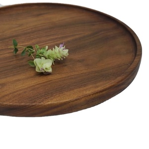 <b>Walnut</b> Wood <b>Table</b> Decor Tray New Kitchen Ware Best Quality High Finished Wooden Fruit Serving Tray - Product Image 1